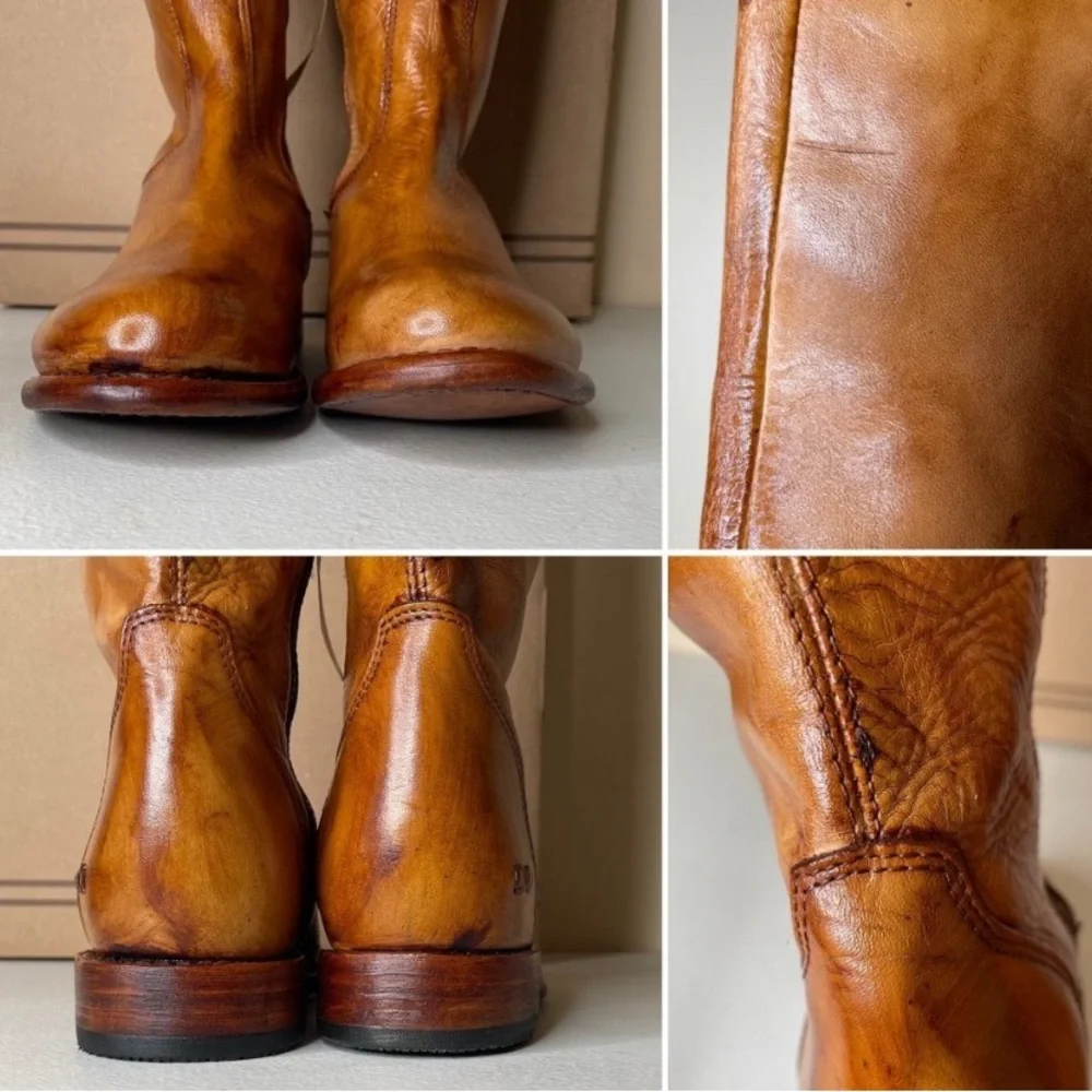 🔥NWT BED|STU Tess Windsor Tan Glaze Riding Boots Size 8.5 - Picture 8 of 13